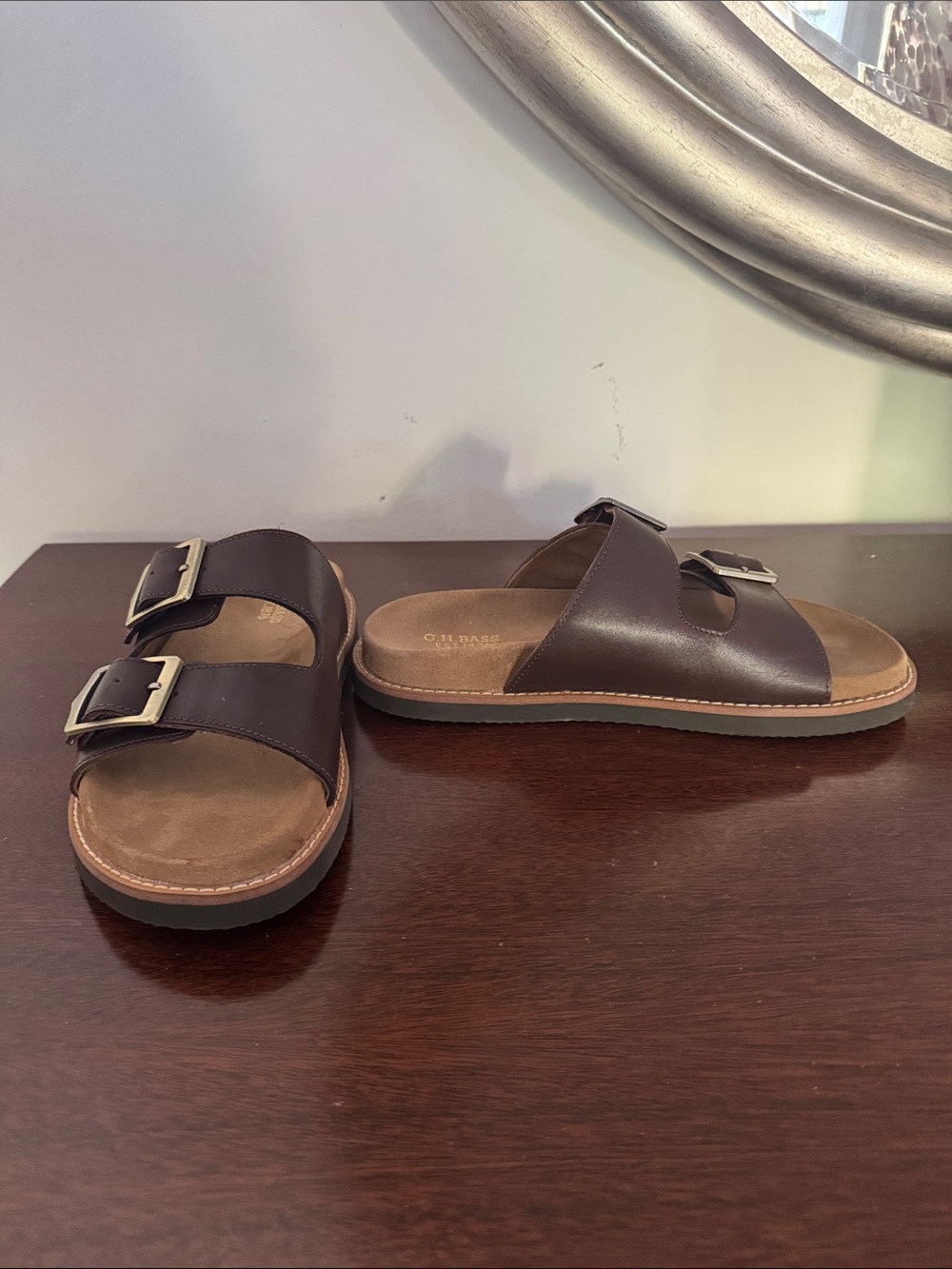 G.H. Bass & Co. Men's Meridian Brown Double Strap Sandal